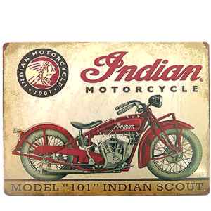 Retro Tabula Motorka Indian 101