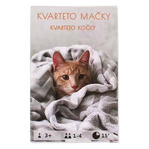 Kvarteto karty pro děti Kočky