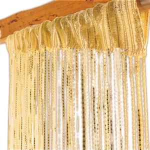 Šňůrková záclona Curtain 100x200 cm zlatá
