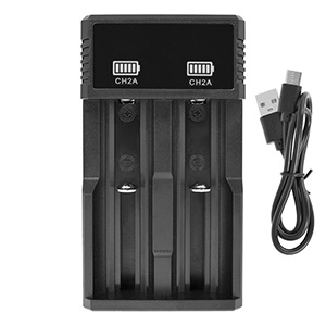 Nabíječka na 2 baterie 18650 Li-ion 3,7V CH2A