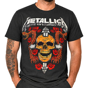 Tričko Metallica Skull Latin Cross
