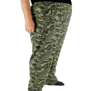 Pánské nadrozměrné tepláky velikosti 4XL/6XL maskáčové