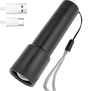 Kapesní baterka se šňůrkou Zoom USB