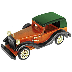 Dřevěný model auta se střechou 24cm