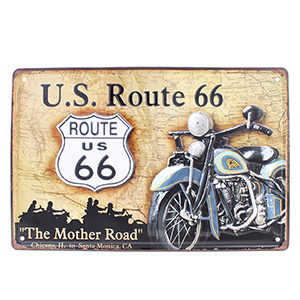 Retro cedule U.S.Route 66 The Mother Road 30x20cm
