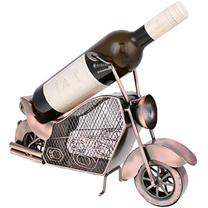 Stojan na víno Kovový model motorky 38cm