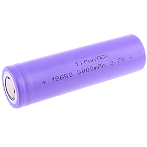 18650 Baterie nabíjecí 3000 mAh 3,7V bez výstupku TFT