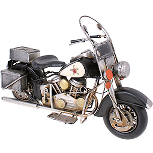 Kovový model motorky 36cm černá