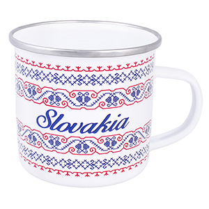 Smaltovaný hrnek Slovenský motiv 300ml