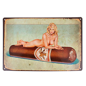 Plechová tabule Havana Doutník 30x20cm