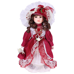Porcelánová panenka Barbara 33cm