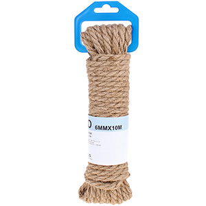 Jutové lano 6mm x 10m