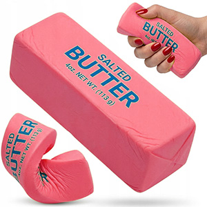 Squishy Butter antistresové máslo 13cm růžové