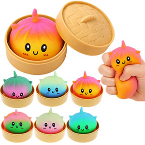 Squishy Dumplings Mystery box duhový knedlík 10cm