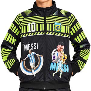 Dětská fotbalová mikina Messi černá