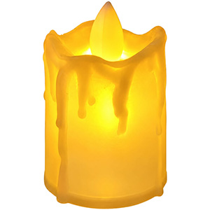 LED svíčka náhrobní 6cm